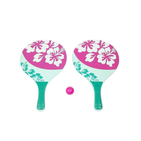 Set de pelota de playa Summertime estampado floral 3 piezas