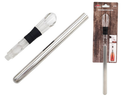 Utensilios de cocina enfriador de vino palo acero inoxidable 32cm