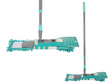 Vloerwisser telescoop grijs turquoise