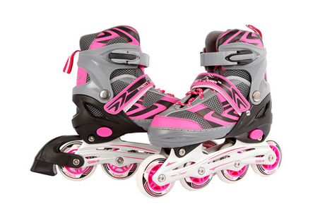 Patines en línea Street Rider rosa gris, talla 37-40