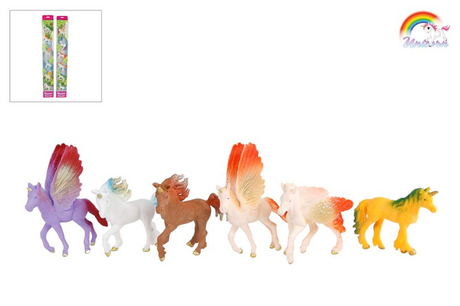 Unicornio set de 6 figuras de unicornio 9 cm