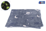 La alfombra Space Explorers brilla en la oscuridad