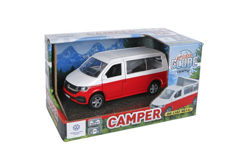 Globo terráqueo para niños vw transporter camper con retroceso 13,5 cm