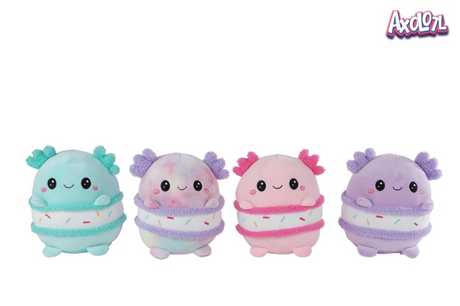 Peluche Van Mane, peluche, ajolote, animal marino, 20cm, juguetes multicolores.