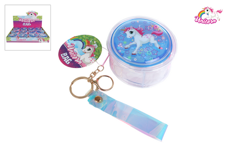 Cartera unicornio en llavero