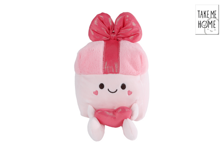 Peluche Vedes de regalo, 19,5 cm, suave peluche en forma de corazón.