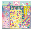 Totum pegatinas unicornio super stickers set xl 8 hojas - incl. pegatinas de lujo con tema de unicornio 38 x 36 cm - juegos incluidos - juguetes creativos para niñas y niños a partir de 3 años