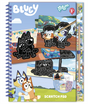 Libro de actividades navideñas Totum bluey con lujosas tarjetas para rascar, páginas para colorear y pegatinas - Libro de 20 piezas para dibujar, colorear y rascar, juguetes creativos a partir de 3 años
