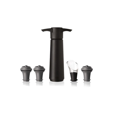 Set salvavinos Vacu vin 5 piezas negro