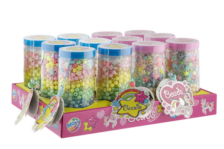 Totum bead set toy moxy cuentas en tubo 200 gramos creativo.