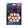 Juego de petanca de madera Engelhart, 10 uds.