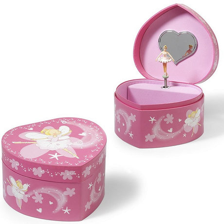 Joyero de madera con forma de corazón y elfo de Simply for kids