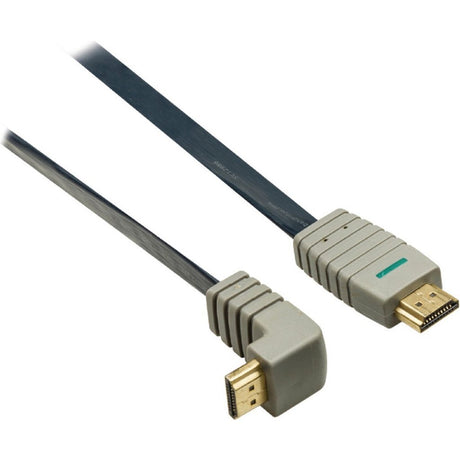 Bandridge BVL1372 HDMI de alta velocidad 270 grados cable plano chapado en oro 2 m