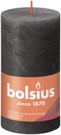 Vela de pilar rústica Bolsius 130 68 gris tormentoso-gris tormenta
