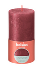 Vela pilar rústica Bolsius 130 68 rojo