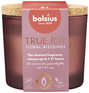 Bolsius vaso perfumado + tapa 66 83 bendiciones florales