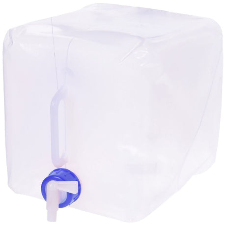 Depósito de agua plegable basic 10l blanco azul