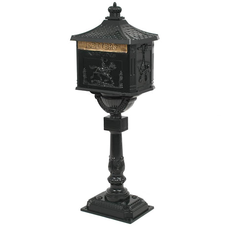 Vidaxl Standing Betterbox Estilo vintage óxido -verde de aluminio resistente