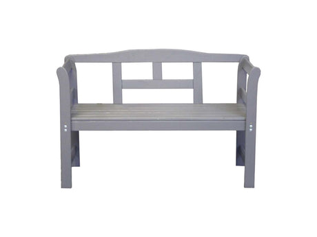 Sens banco de jardín banco friso madera de pino FSC 113x40x75cm gris