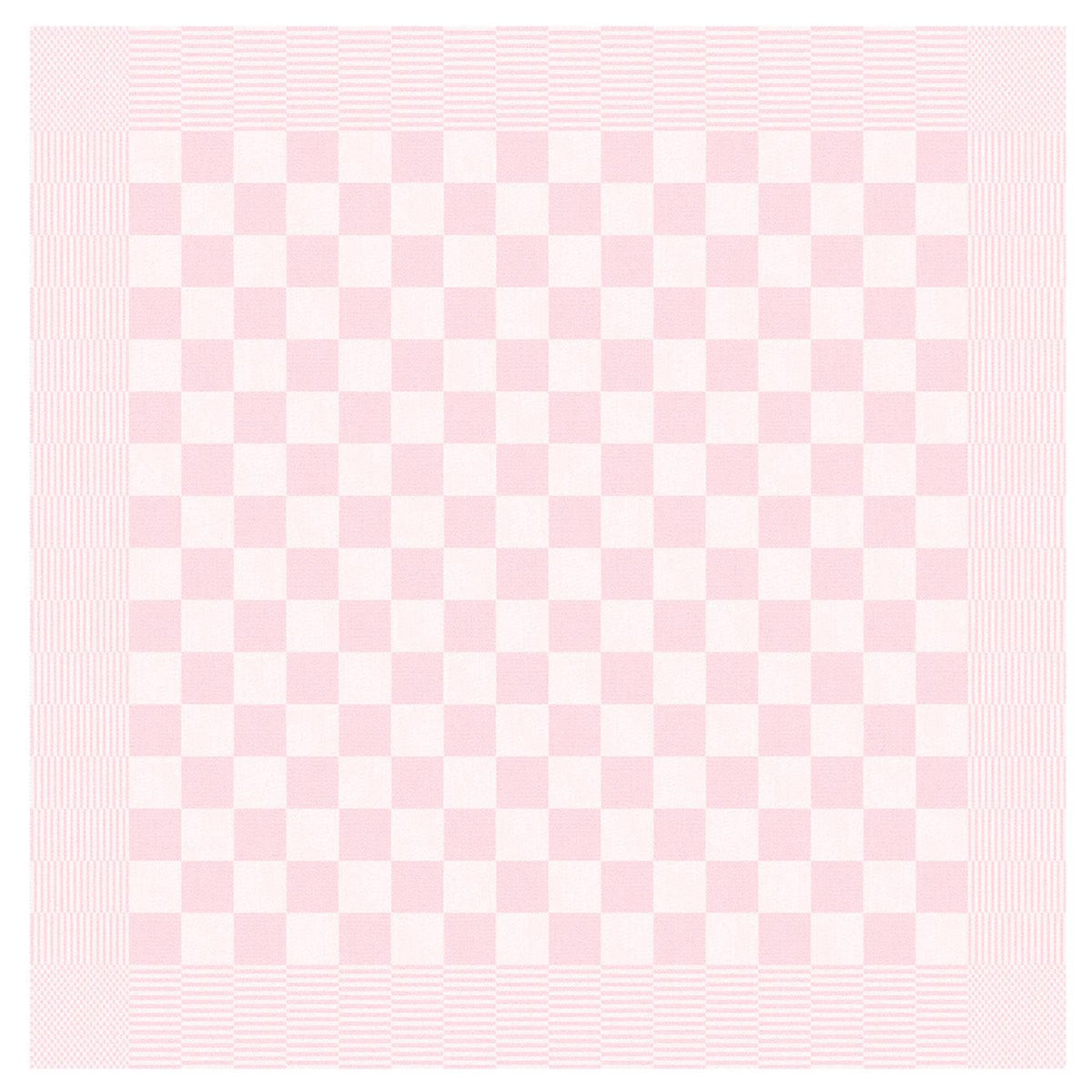 Ddddd - 6x paño de cocina - barbacoa - 65x65 cm - rosa pastel - juego de 6 piezas