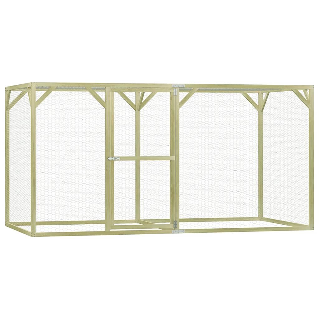 Vidaxx chicken coop 3x1.5x1.5 m steel