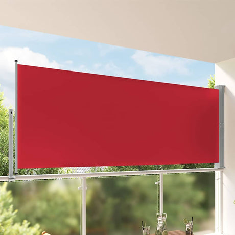 Vidaxx biombo de jardín extensible 140x300 cm rojo