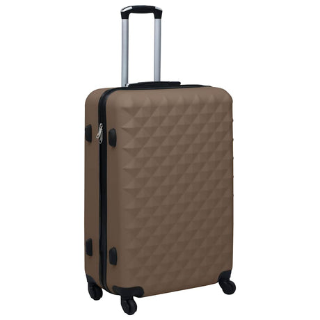 Vidaxl 2 partes de equipaje duro conjunto ABS BROWN