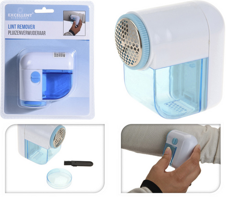 Excelente eliminador de pelusas para el hogar, color blanco.