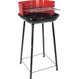 Barbacoa medio abierta 41 cm rojo negro