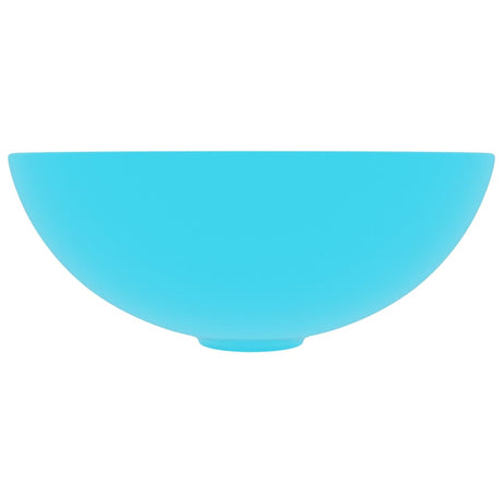 Vidaxl Washbasin redondo de cerámica verde