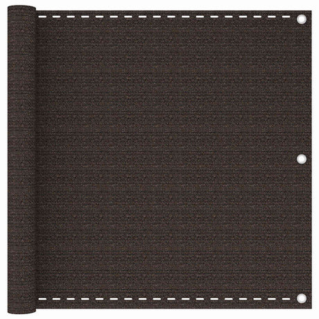 Vidaxl balkonscherm 90x500 cm hdpe bruin