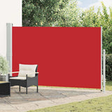 Pantalla de jardín Vidaxl extensible 180x300 cm rojo