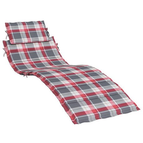 Vidaxl ROUNGER CHUCHion 186x58x4 CM Oxford Fabric Patrón de diamante Rojo