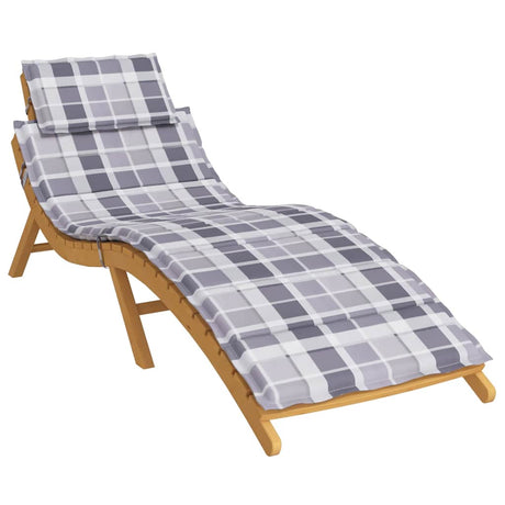 Vidaxl ROUNGER CHUCHion 186x58x4 CM Oxford Fabric Patrón de diamante Gray
