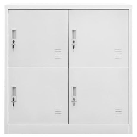 Vidaxl lockerkast 90x45x92,5 cm staal lichtgrijs