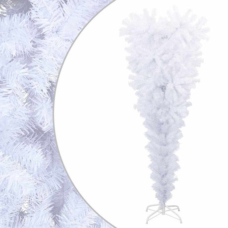 Vidaxl Kunstkerstboom con blanco inverso estándar de 120 cm de blanco