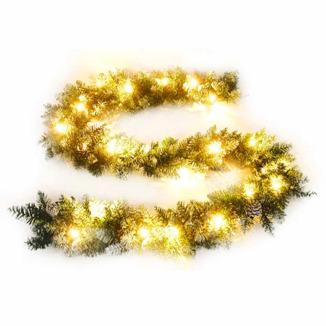 Vidaxl Garland de Navidad con luces LED 5.2 M PVC Green