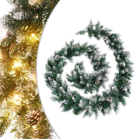Vidaxl Garland de Navidad con luces LED 5.2 M PVC Green