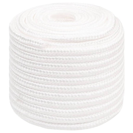 Vidaxl cuerda para barco 18 mm 50 m polipropileno macizo blanco