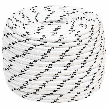 Vidaxl Boat Rope trenzada 14 mmx25 m poliéster blanco