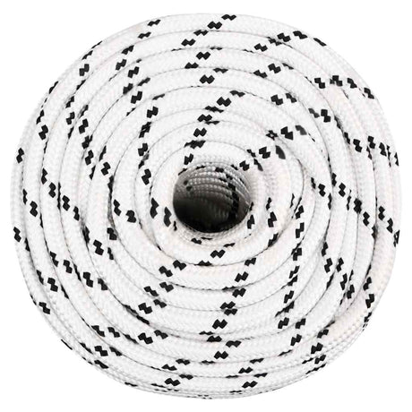 Vidaxl Boat Rope trenzada 14 mmx25 m poliéster blanco