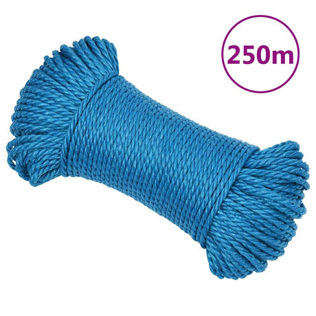 Vidaxl Werkouw 3 mm 250 m polipropeno azul