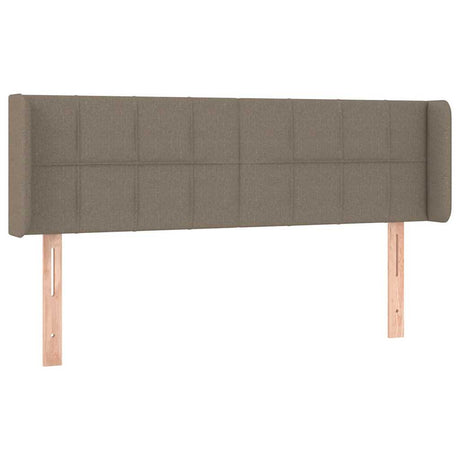 Vidaxl hoofdbord met randen 147x16x78 88 cm stof taupe