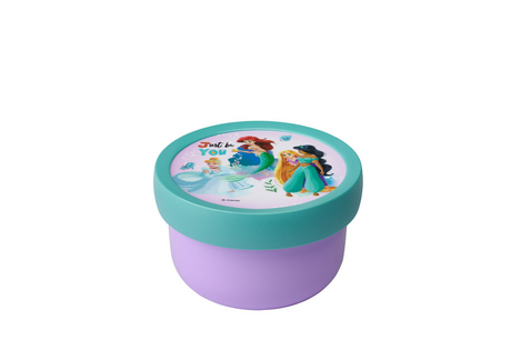 Mepal caja de frutas campus - 300 ml - incluye tenedor de frutas - cierra bien - caja de merienda - princesas disney