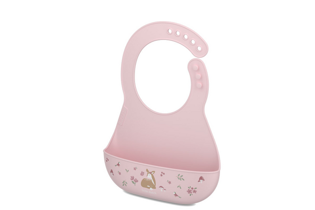 Babero mepal mio little dutch - cierre ajustable - bandeja recogedora de restos de comida - apto para lavavajillas - jardín de hadas
