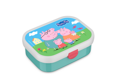 Fiambrera mepal campus - 750 ml - fiambrera con compartimentos para niños - apta para 4 bocadillos - peppa pig