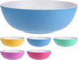 Schaal melamine 1600ml 5 assorti kleur