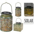 Excelente farol solar de metal para el hogar, 2 versiones diferentes.