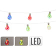 Iluminación LED básica para fiestas 10 luces multicolor