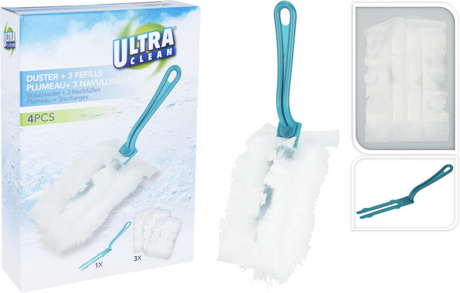 Plumero ultra limpio con recambio 3 piezas